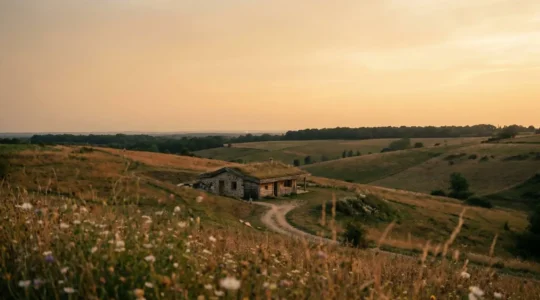 Hébergement éco-responsable authentique intégré dans un environnement naturel
